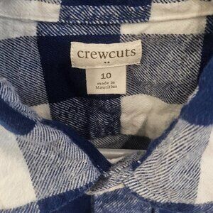 J Crew Crew Cuts boys light flannel shirt